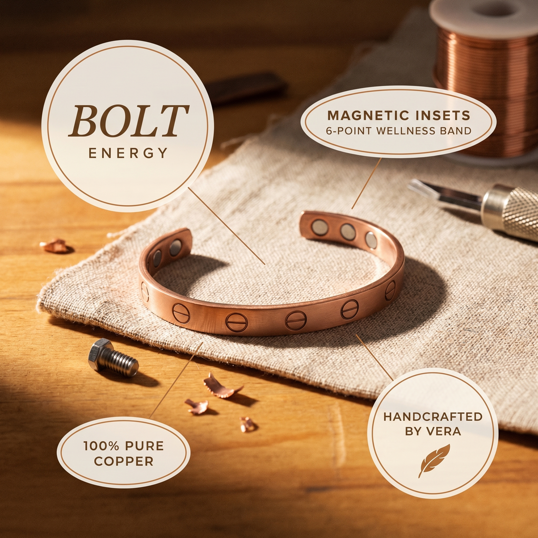 Vera's Bolt Copper Bracelet