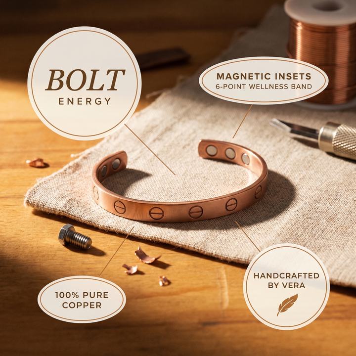 Vera's Bolt Copper Bracelet