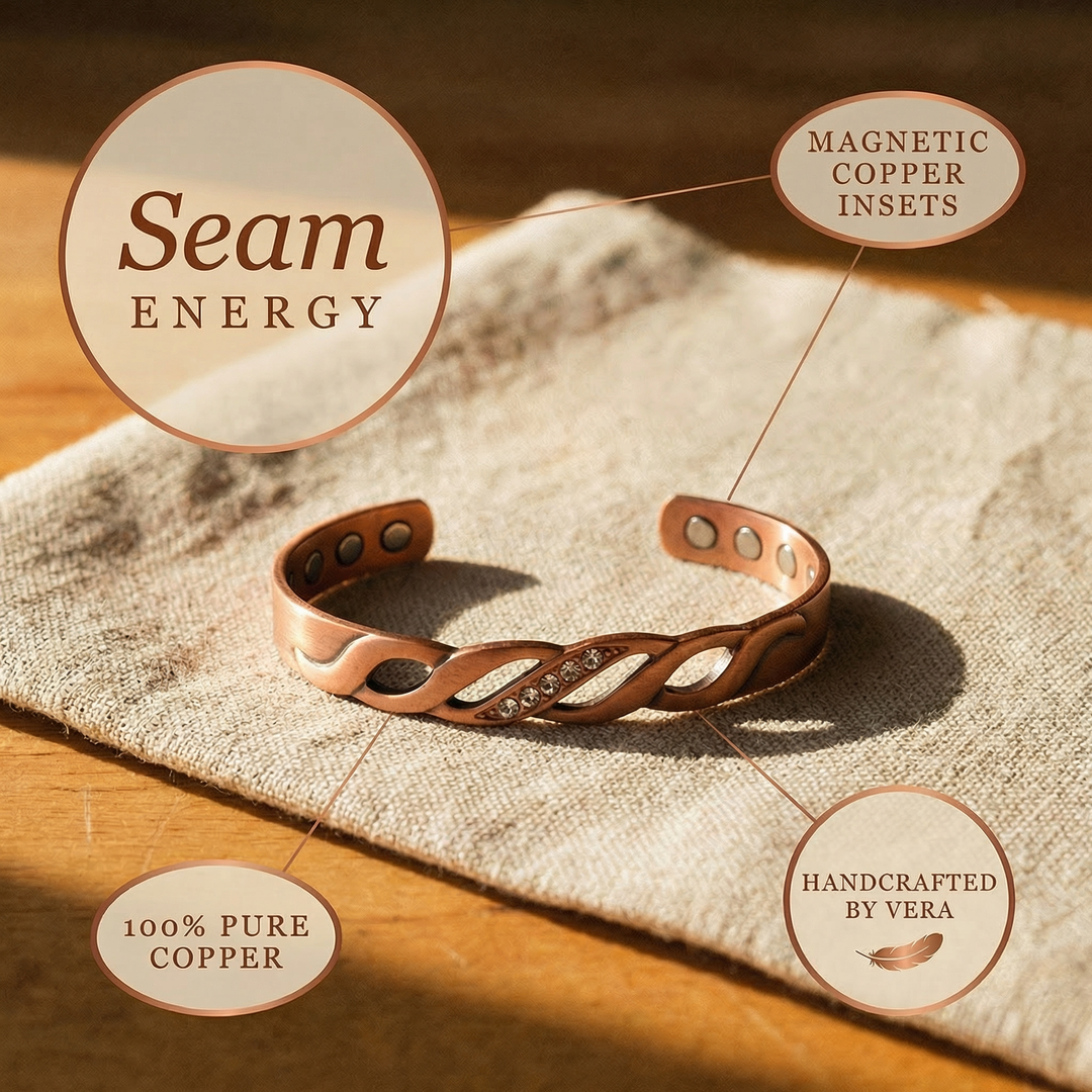 Vera's Seam Copper Bracelet