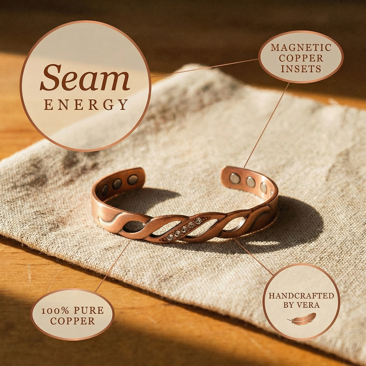 Vera's Seam Copper Bracelet