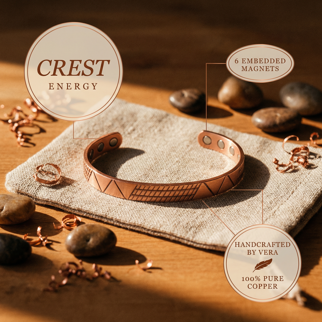 Vera's Crest Copper Bracelet