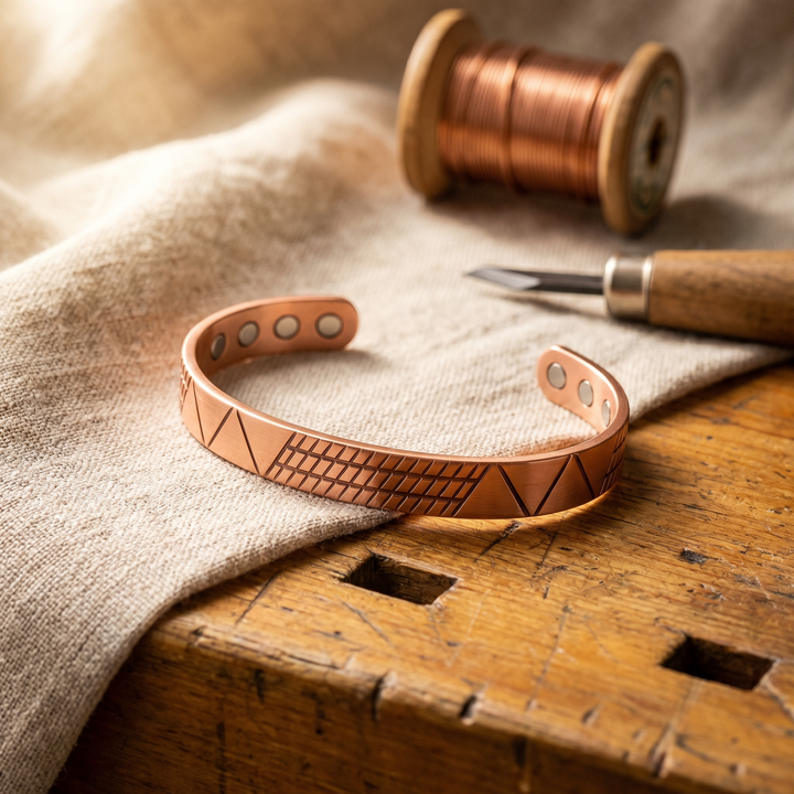 Vera's Crest Copper Bracelet