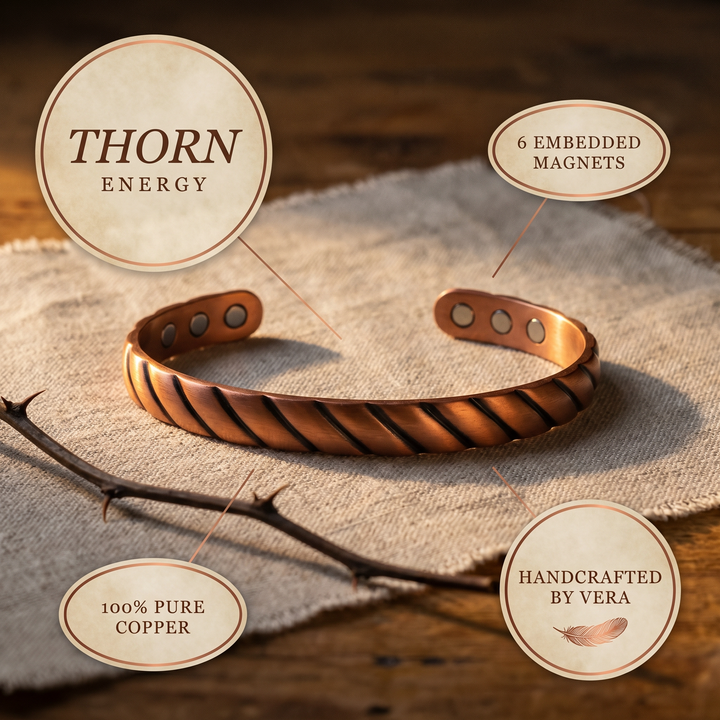 Vera's Thorn Copper Bracelet