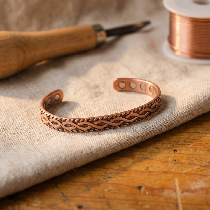 Vera's Leaf Copper Bracelet