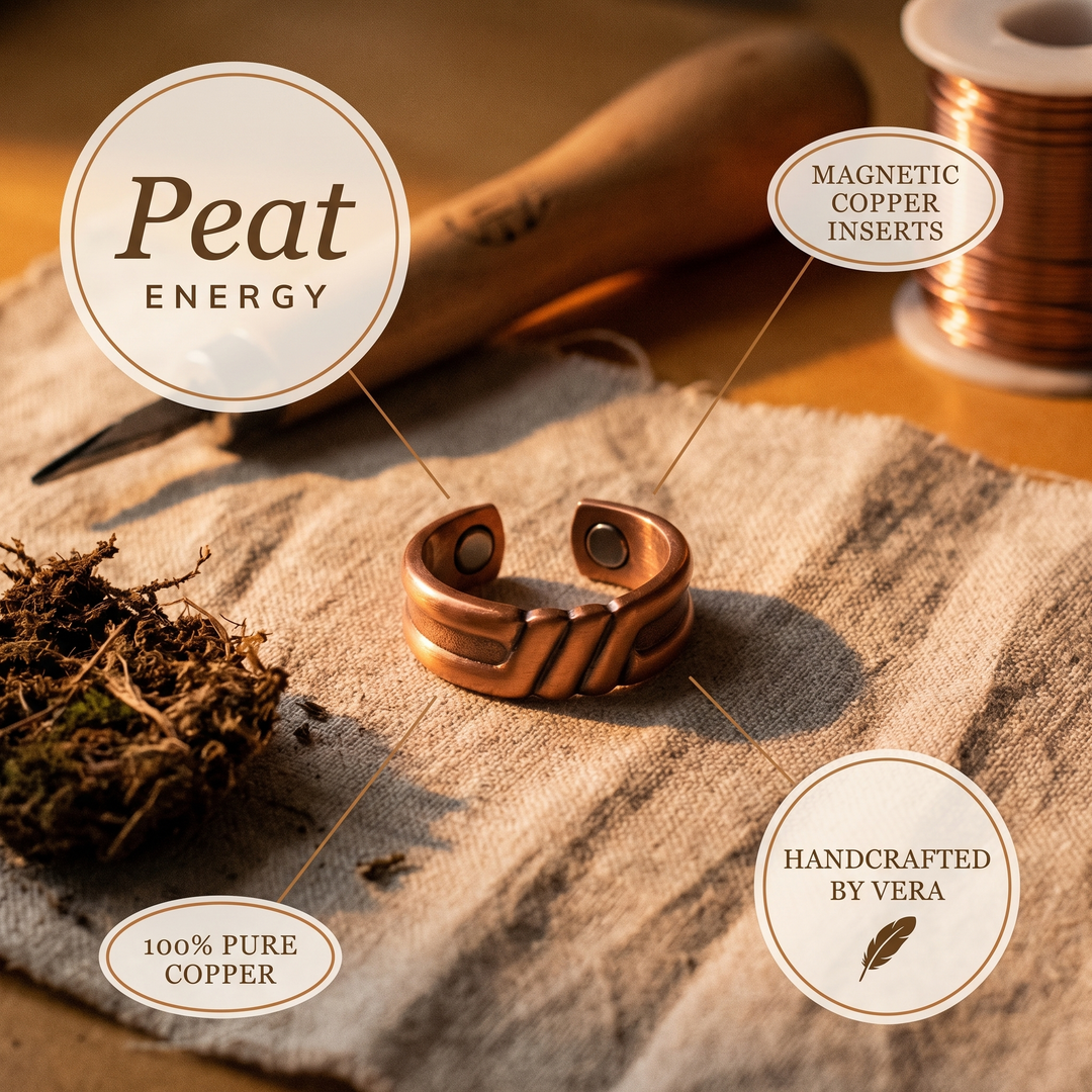 Vera's Peat Copper Ring