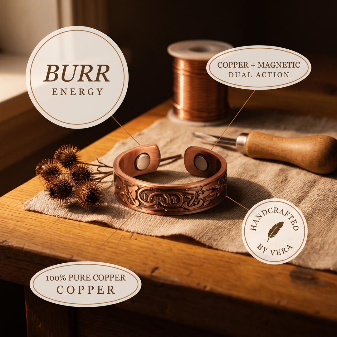 Vera's Burr Copper Ring