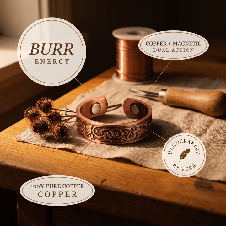 Vera's Burr Copper Ring