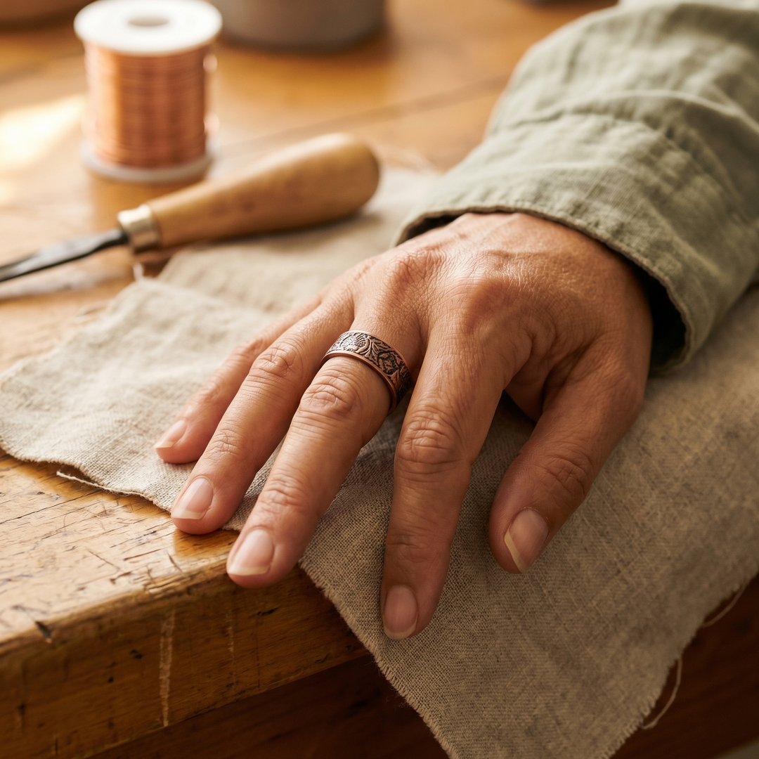 VERA'S BOLE COPPER RING