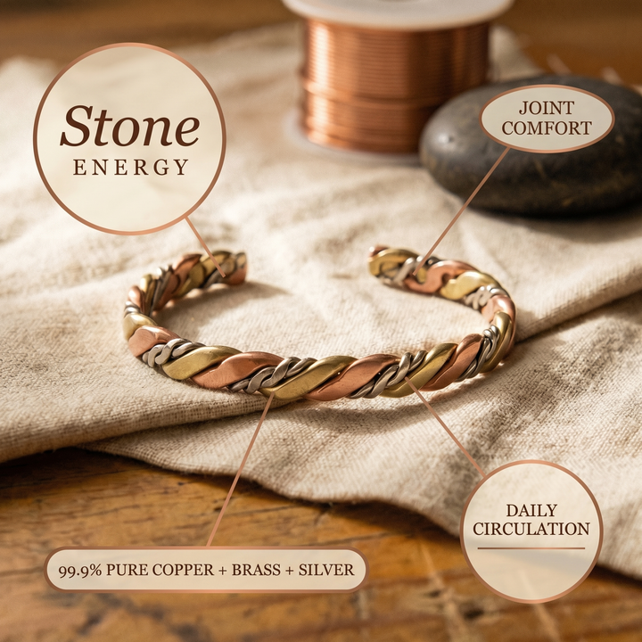 Vera's Stone Copper Bracelet