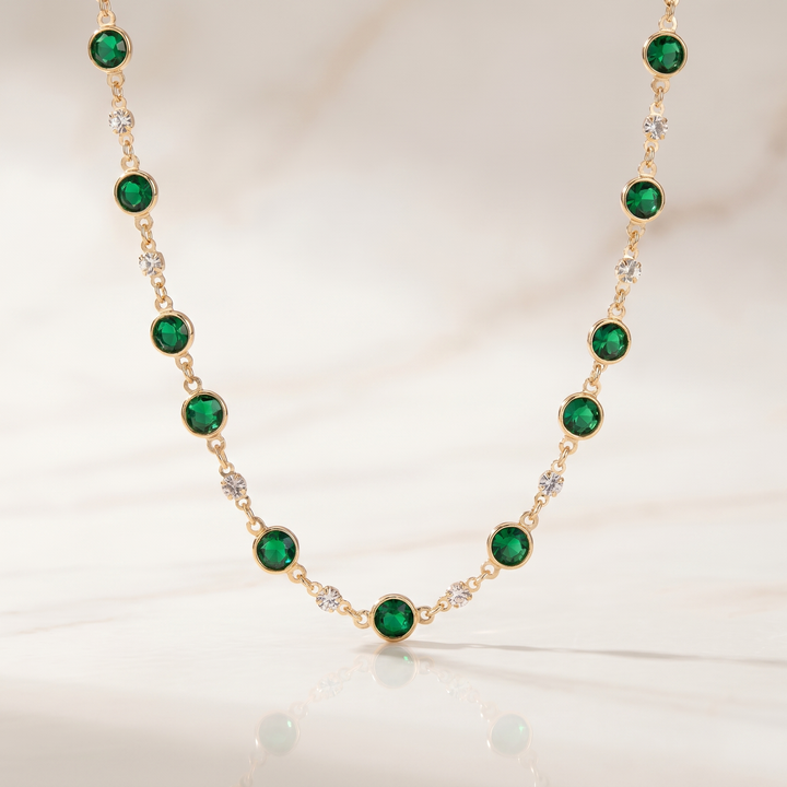 Emerald Green Pendant Necklace