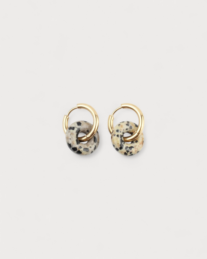 Femme - Earrings - Natural Stone - Stainless Steel