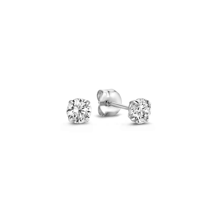 Larmes | Gold Stone Stud Earrings