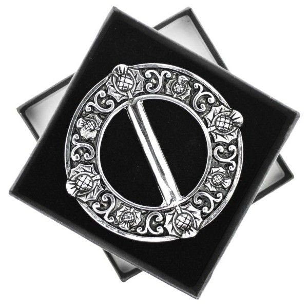 Scottish Thistle Scarf Ring