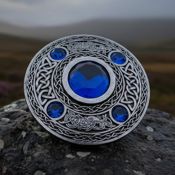 Celtic Raven Brooch