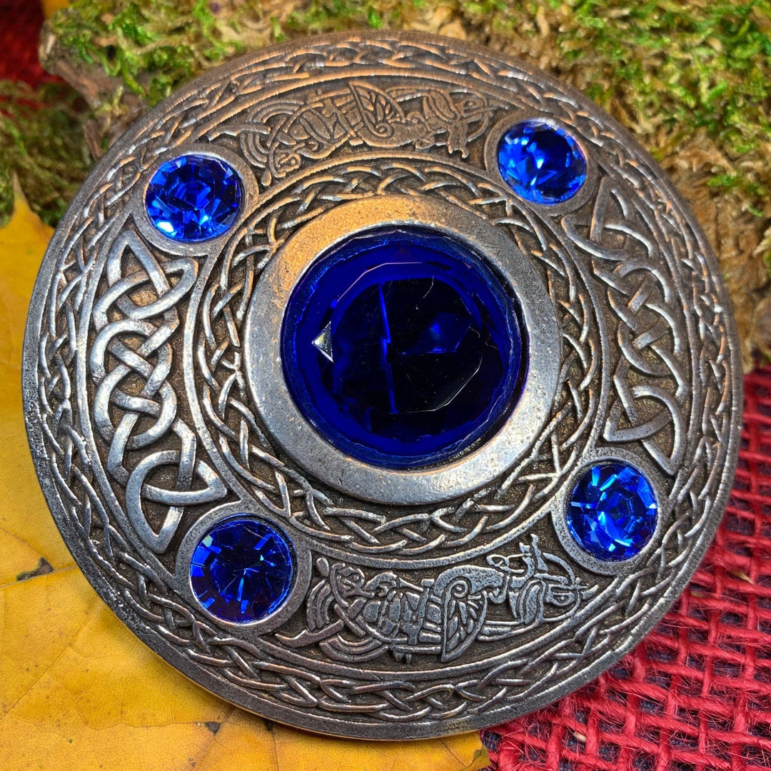 Celtic Raven Brooch
