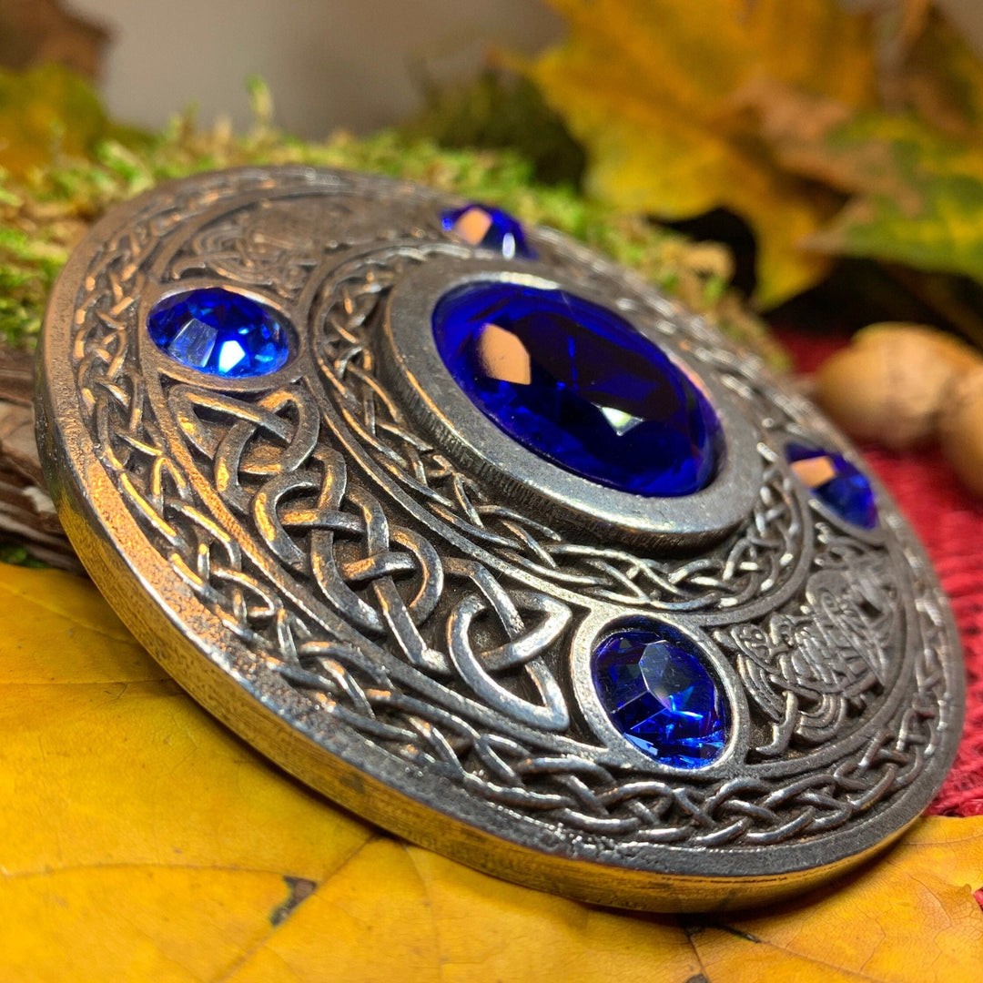 Celtic Raven Brooch