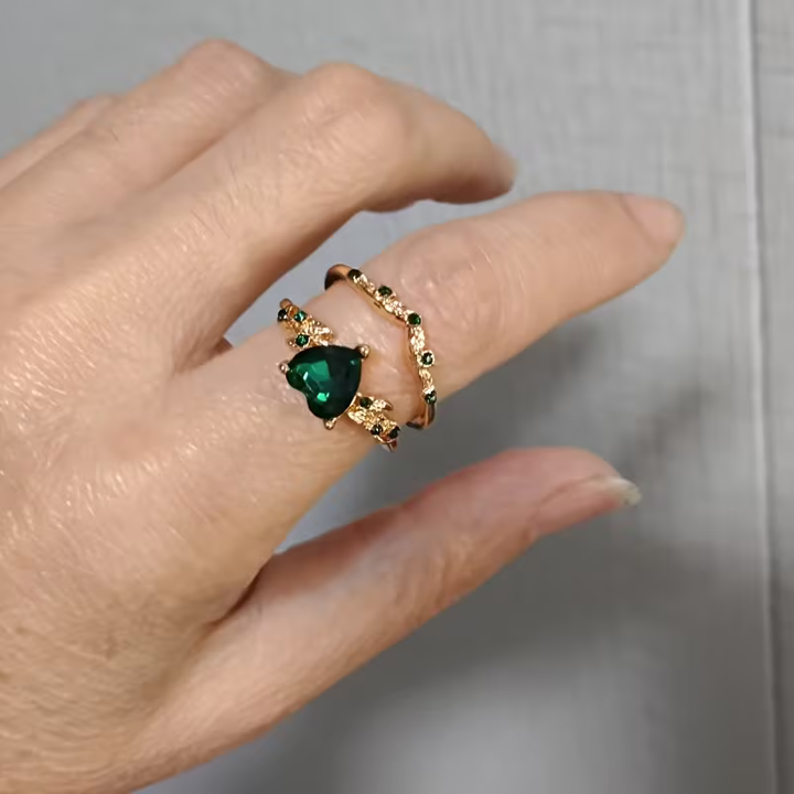 Heartbound Duo Ring Set