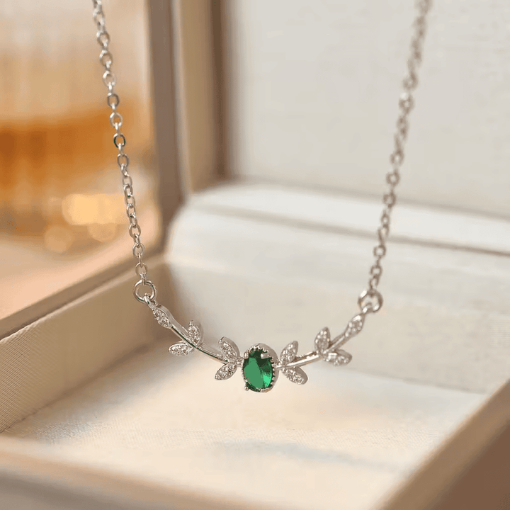 Laurel Bloom Emerald Necklace