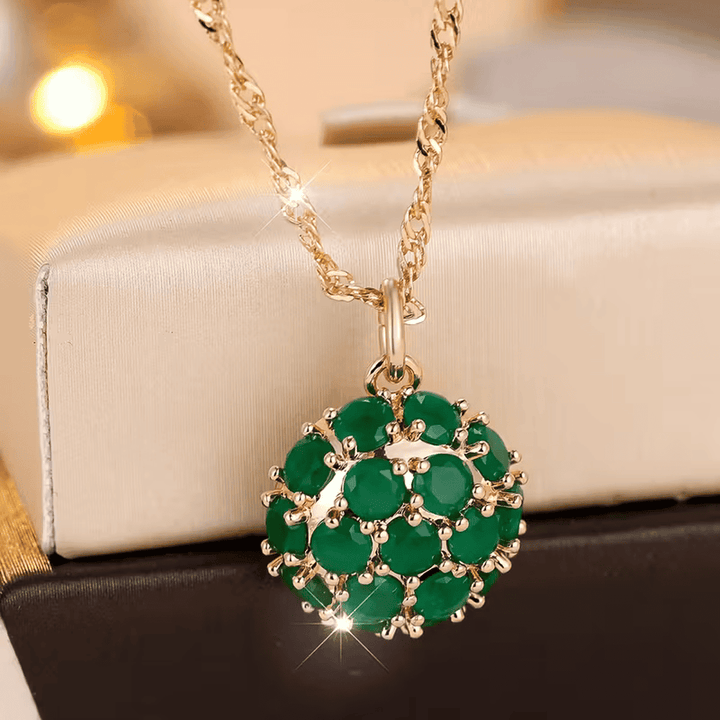 Celestial Bloom Emerald Necklace