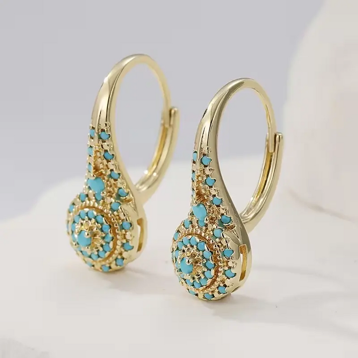 Turquoise Teardrop Earrings