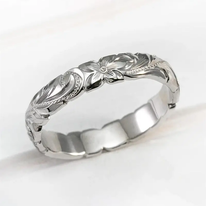 Elegant Flower Statement Ring