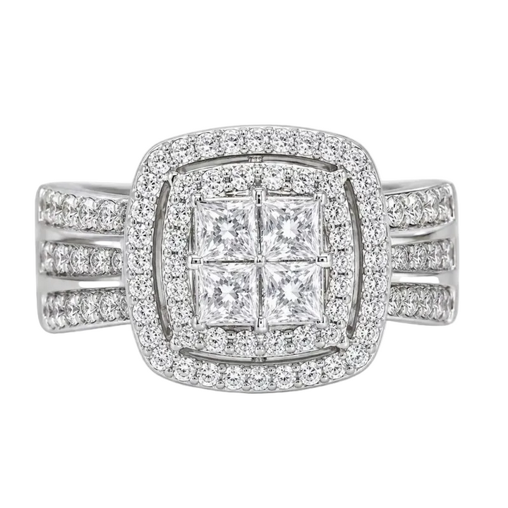 Square Halo Ring