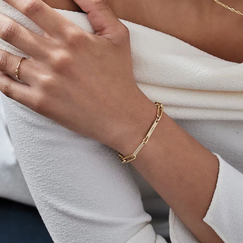 Minimalist Personalized Name Bracelet