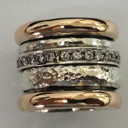 Thick gold vintage-style ring