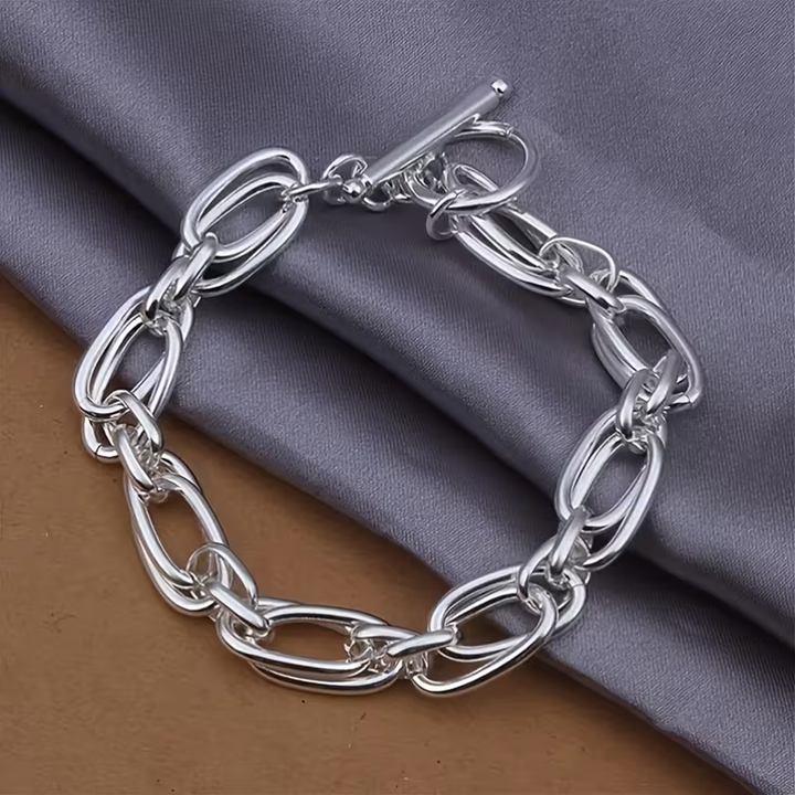 Clip Chain Silver Bracelet
