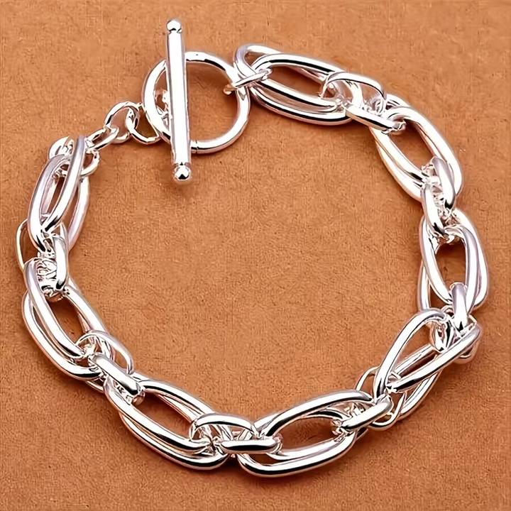 Clip Chain Silver Bracelet