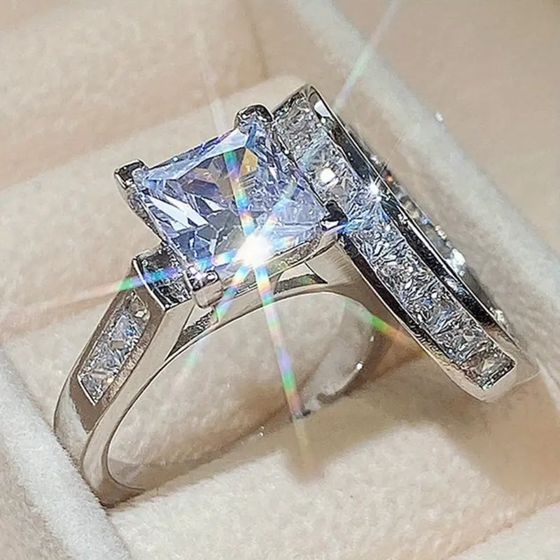 2pc Sparkling Ring Set