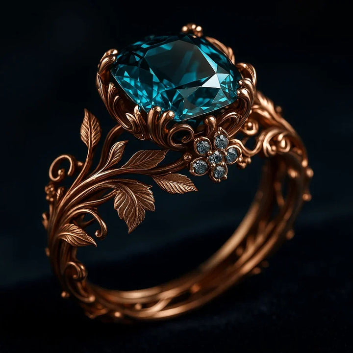 Nature Green Crystal Ring