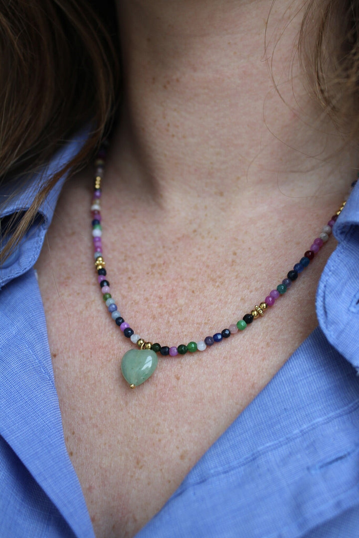 Capri - Necklace - Natural Stone - Stainless Steel