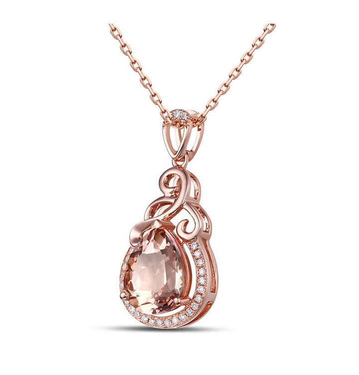 Teardrop Necklace | Rose Gold