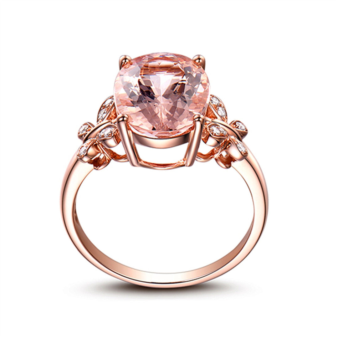 Blush Blossom Crystal Ring | Rose Gold