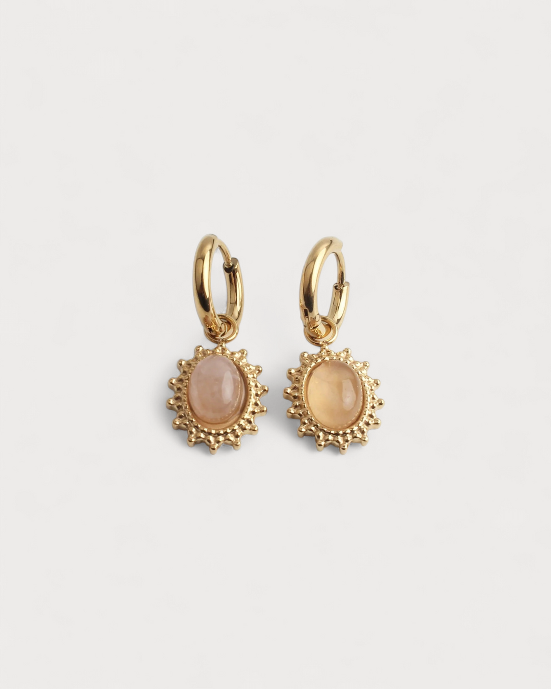 Jolie - Earrings - Natural Stone - Stainless Steel
