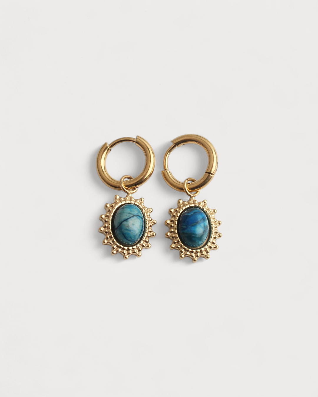 Jolie - Earrings - Natural Stone - Stainless Steel