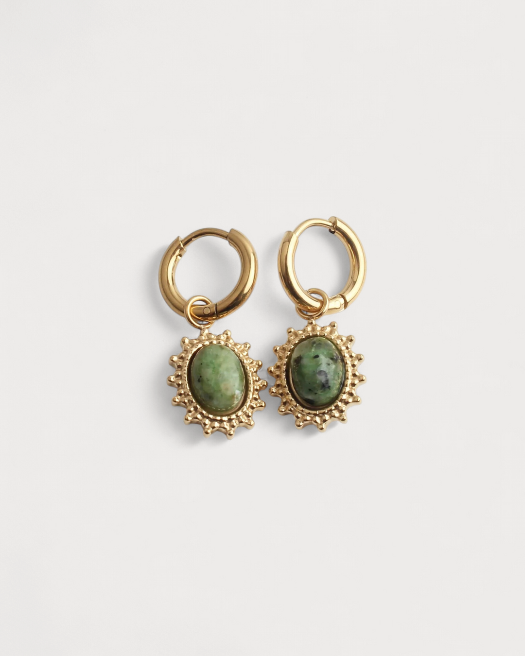 Jolie - Earrings - Natural Stone - Stainless Steel