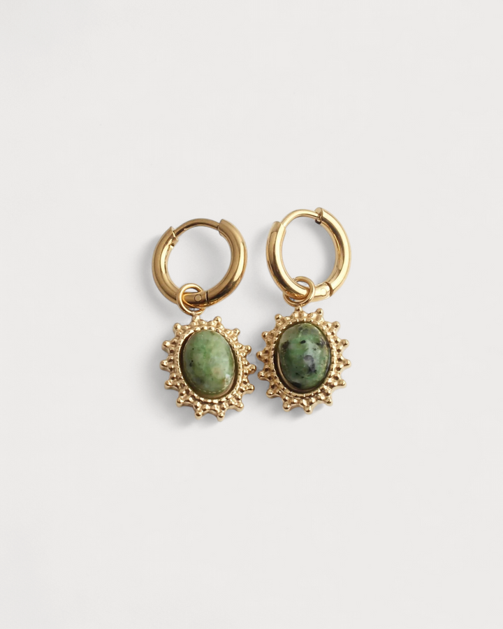 Jolie - Earrings - Natural Stone - Stainless Steel