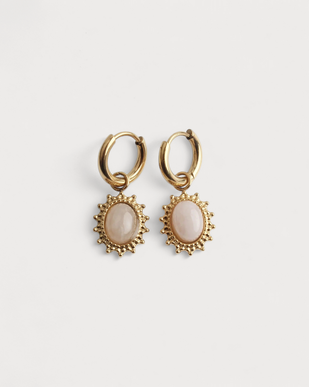 Jolie - Earrings - Natural Stone - Stainless Steel