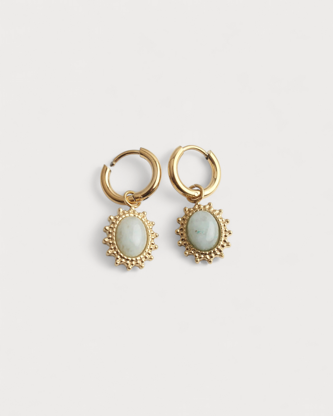 Jolie - Earrings - Natural Stone - Stainless Steel