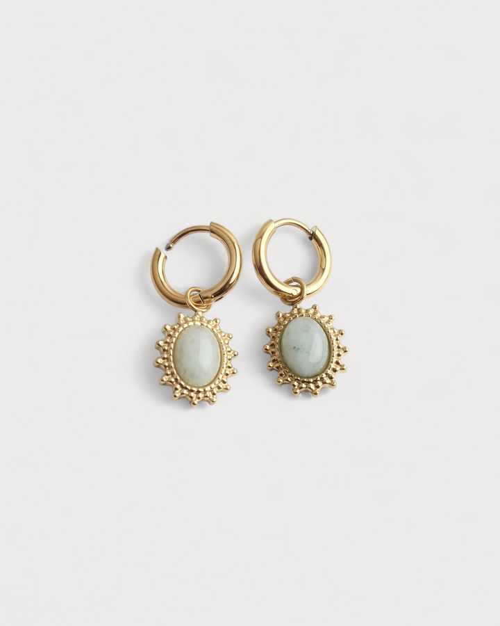 Jolie - Earrings - Natural Stone - Stainless Steel