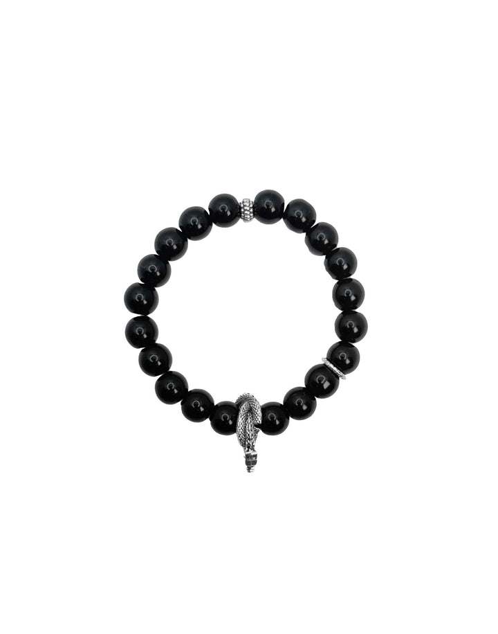 Black Bead Bracelet