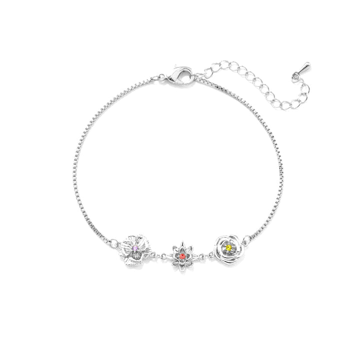 1-10 Three-Dimensional Birth Flowers Bracelet