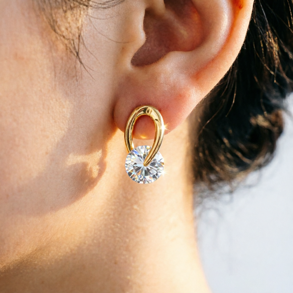 Minimalist Zircon Stud Earrings