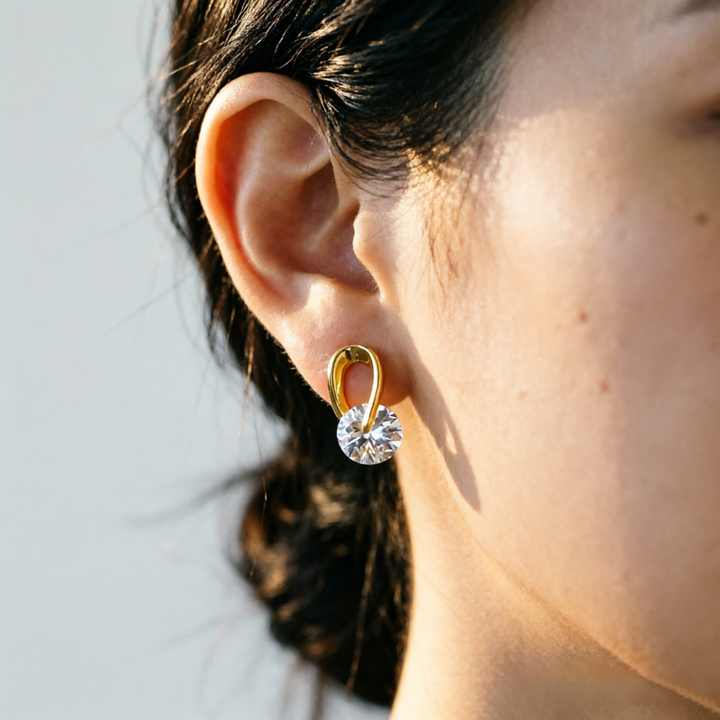 Minimalist Zircon Stud Earrings