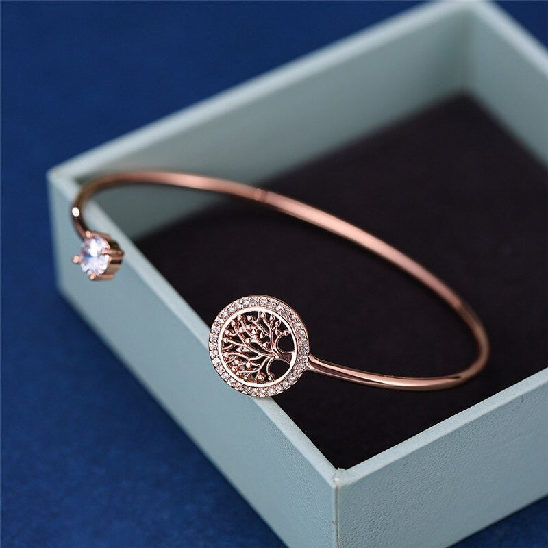 "TREE OF LIFE" GEM BRACELET (ADJUSTABLE)
