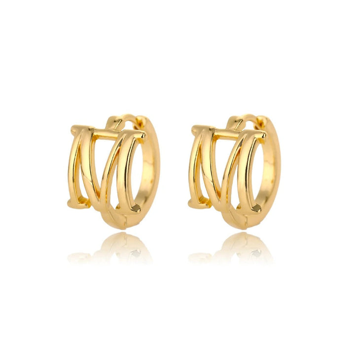 Minimal Initial Letter Stud Earrings