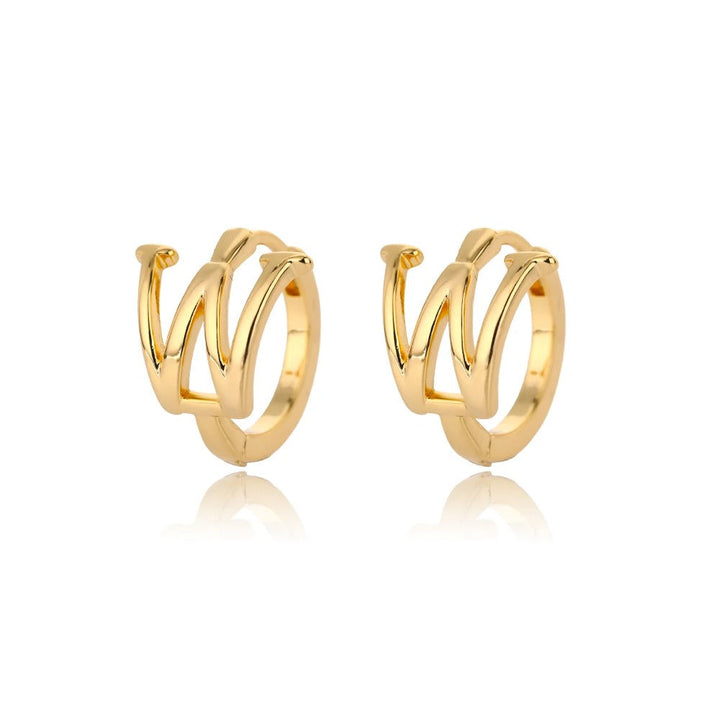 Minimal Initial Letter Stud Earrings