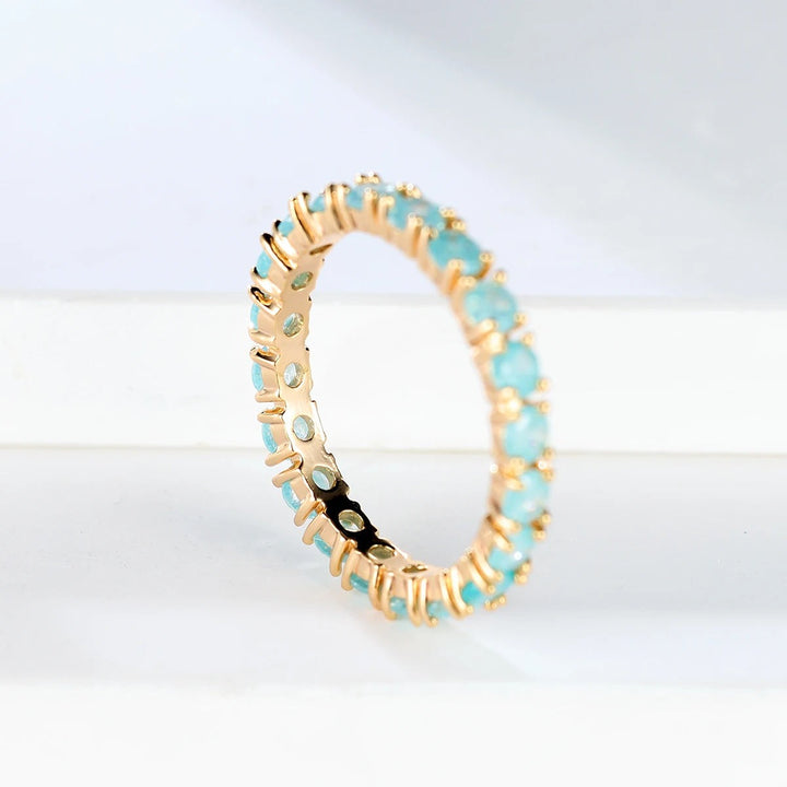 Ice Flower Stone Stacking Ring